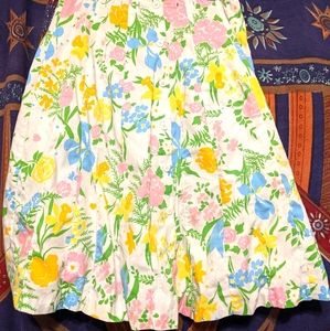 Vintage Floral Adjustable Skirt